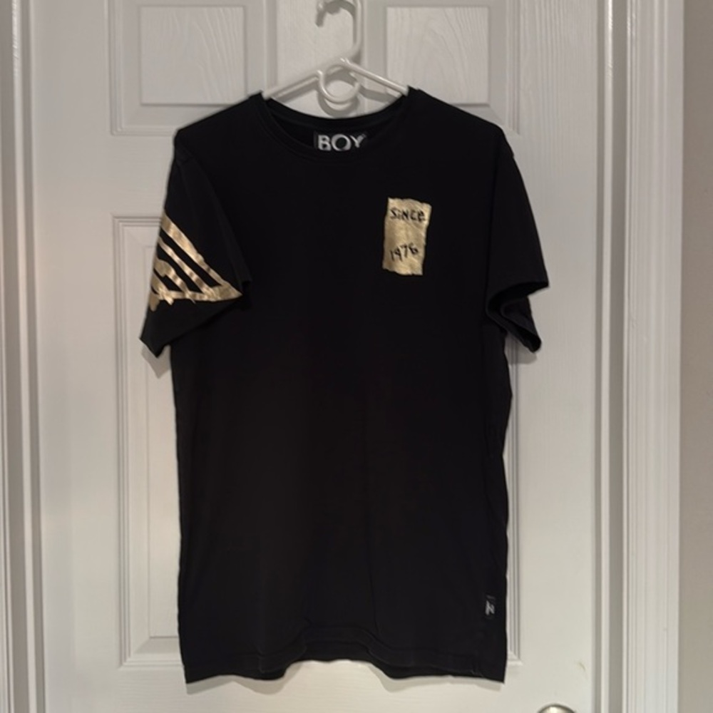 Boy London men’s black & gold teeshirt